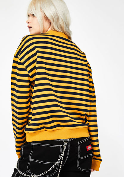Access Denied Striped Sweatshirt