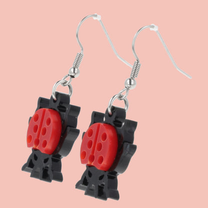 Dotty For You Ladybird Earrings - Bright Red