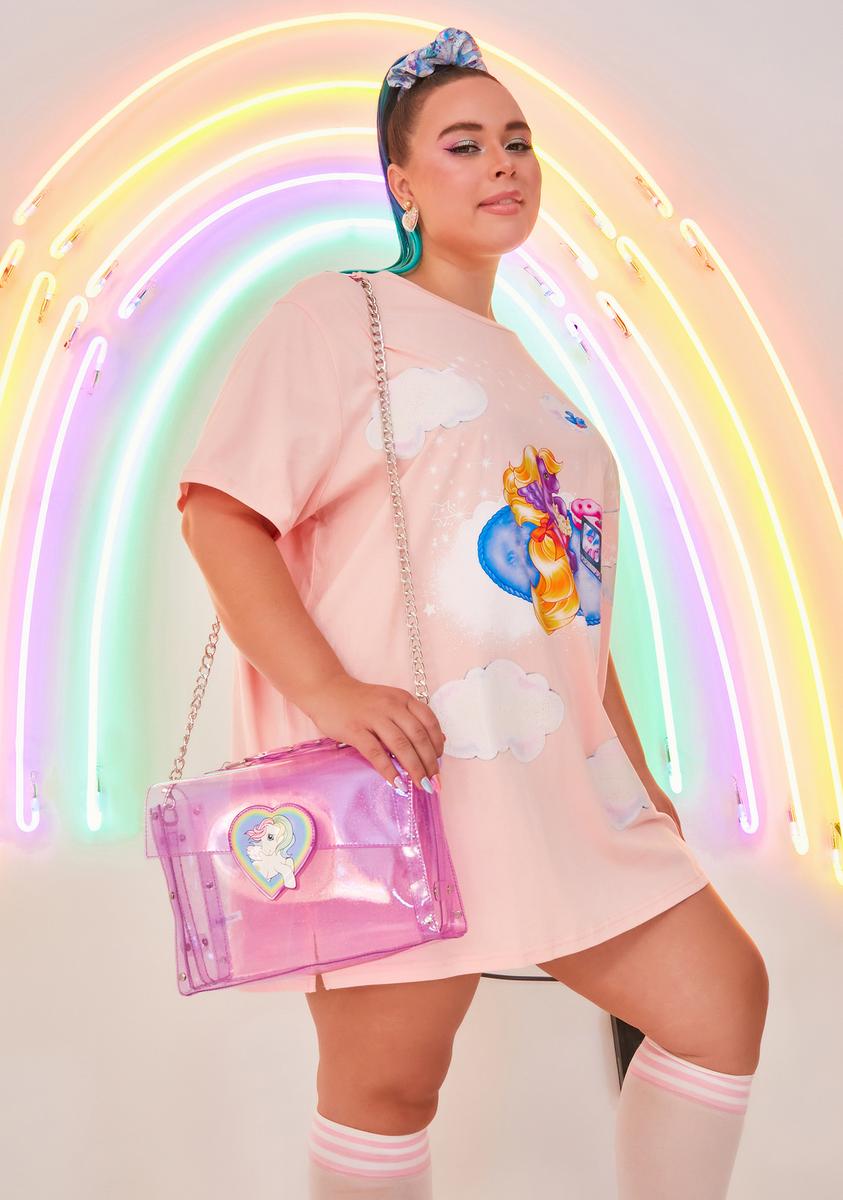 All That Glitters Clear Crossbody Bag