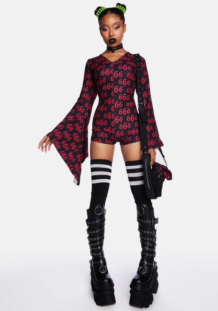 666 Bell Sleeve Romper