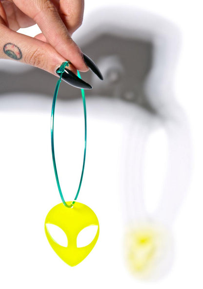 Alien Hoop Earrings