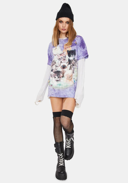 10 Kittens Graphic Tee