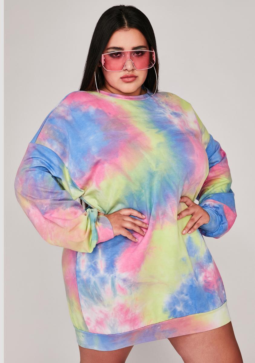 Always Chasing Daybreak Tie Dye Dress