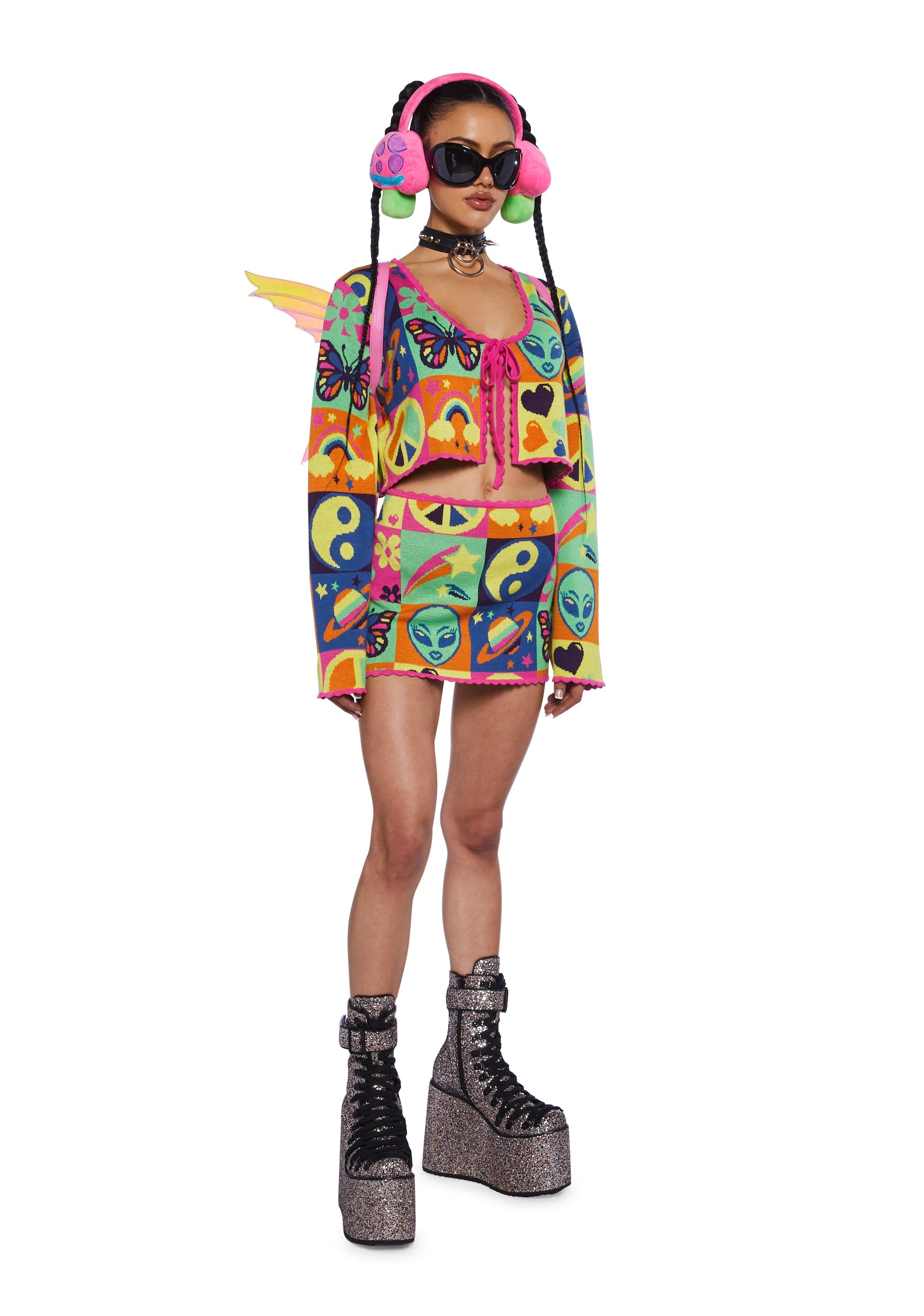Acid Trippin Knit Cardigan