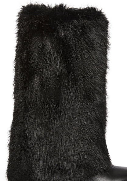 Ahsoka Foldover Flat Boots - Black