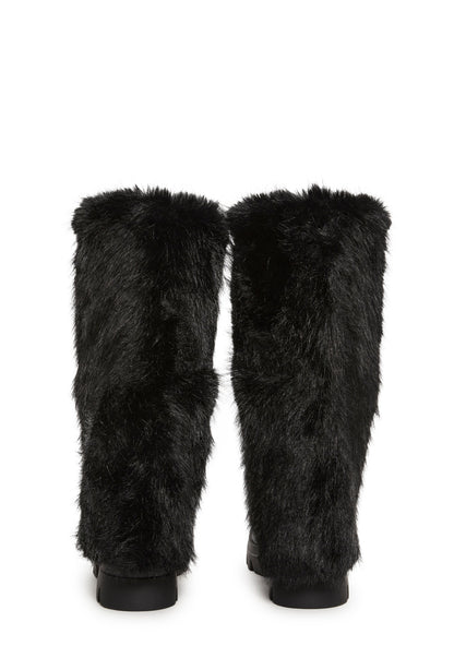 Ahsoka Foldover Flat Boots - Black