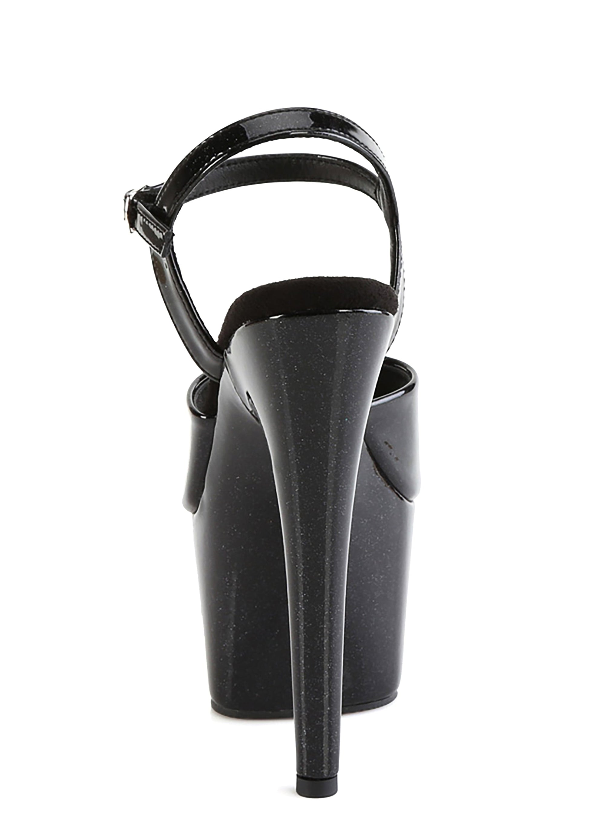 Adore-709GP Platform Ankle Strap Sandals-Black