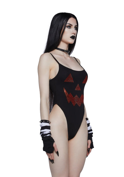 All That Glitters Pumpkin Bodysuit