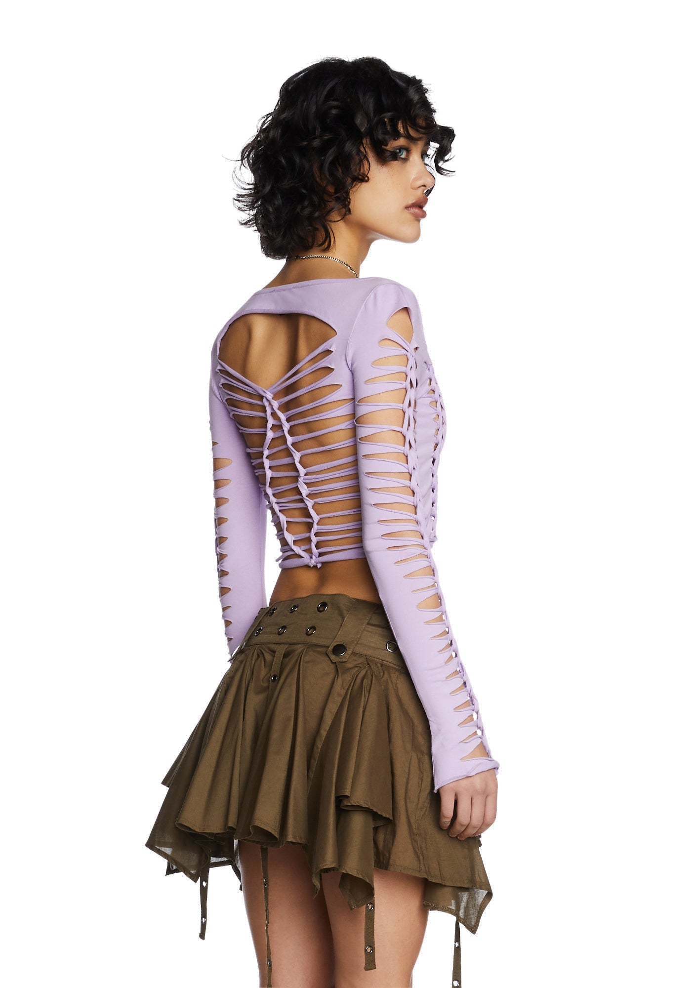 Alternative Spells Long Sleeve Top-Purple
