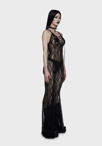 Alluring Darkness Lace Catsuit