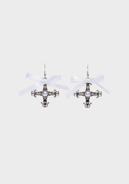 Acting Nice Bow Drop Earrings