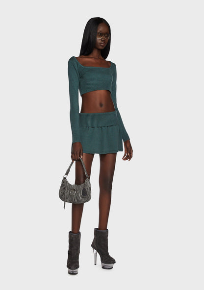Allure Knitted Crop Top