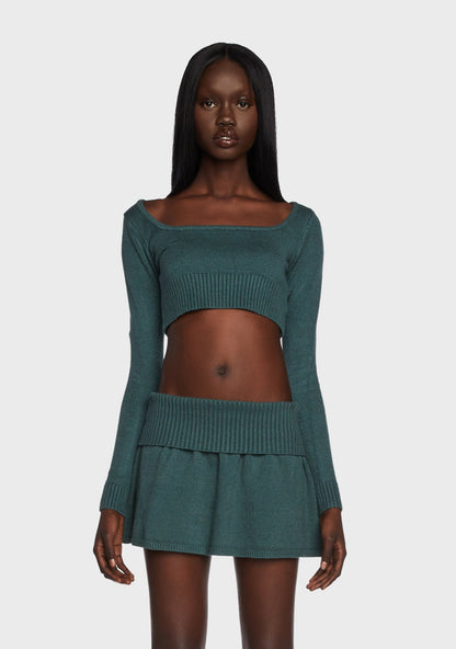 Allure Knitted Crop Top