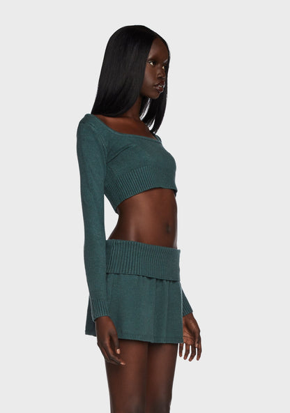 Allure Knitted Crop Top