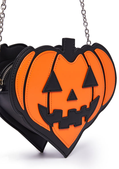 All Squashed Up Crossbody Bag - Orange