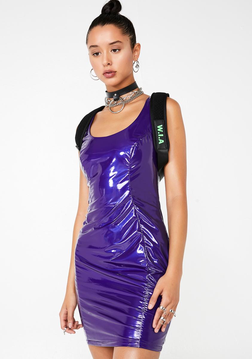 All The Attention Vinyl Dress