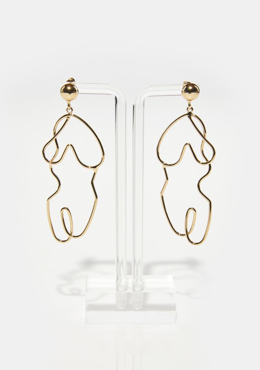 Abstract Body Earrings