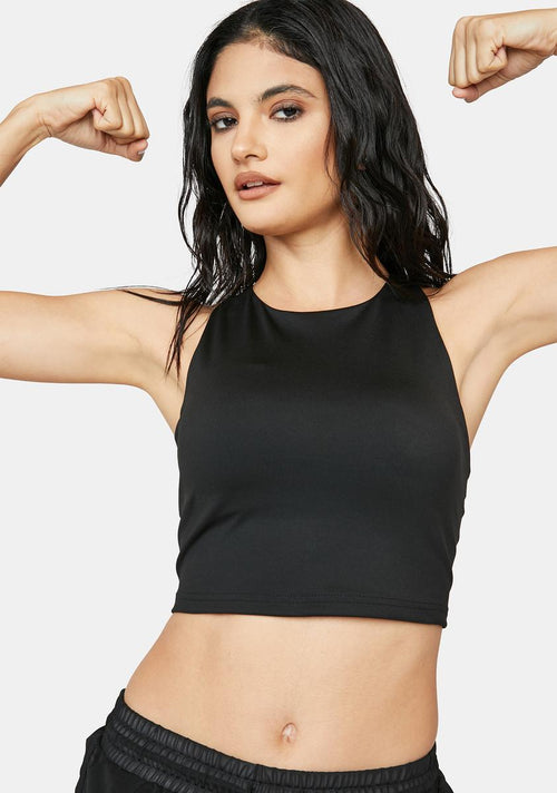 Alive And Kicking Lace-Up Bra Top