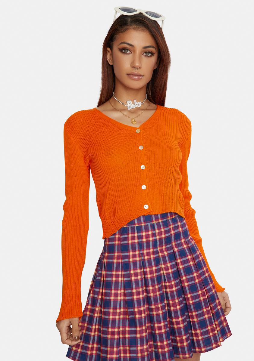90s Cropped Cardigan