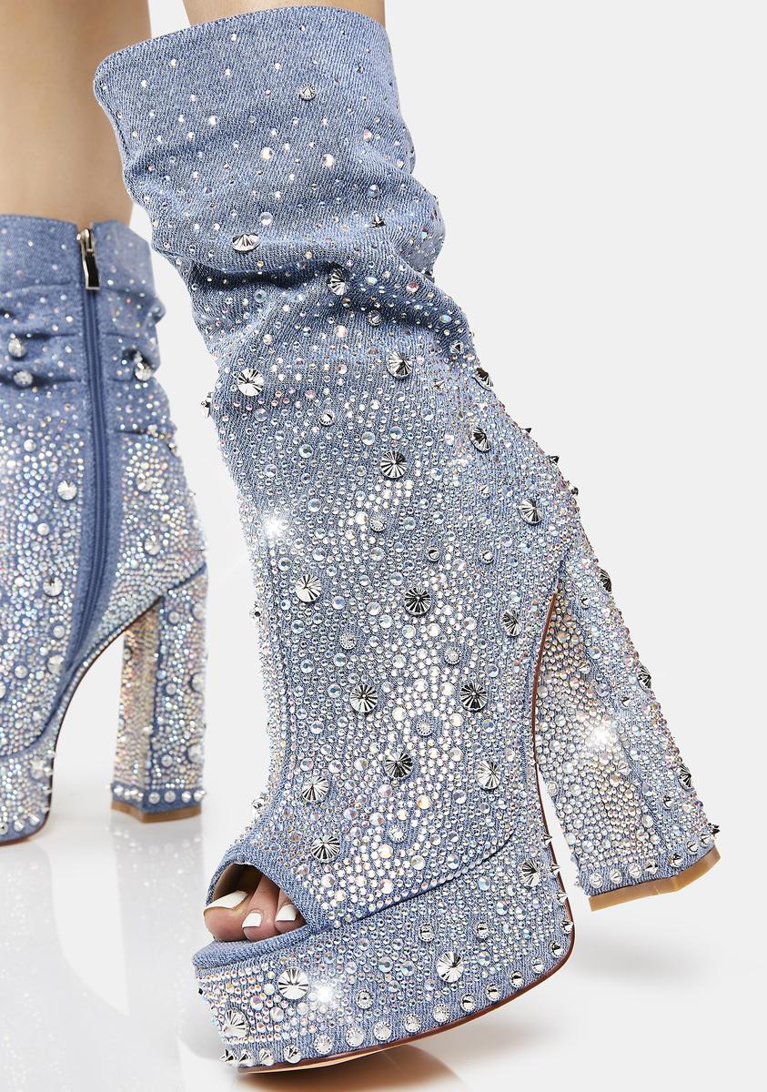 Adela Denim Heels