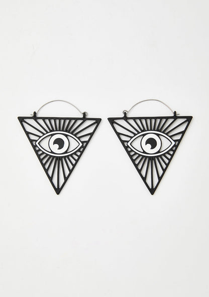 All Seeing Eye Drop Earrings
