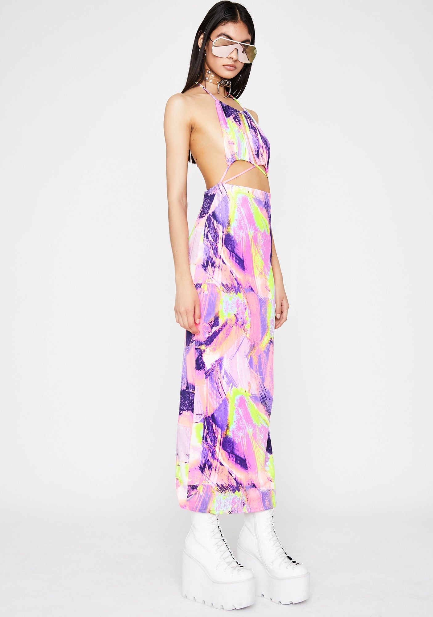 Abstract Thot Maxi Dress